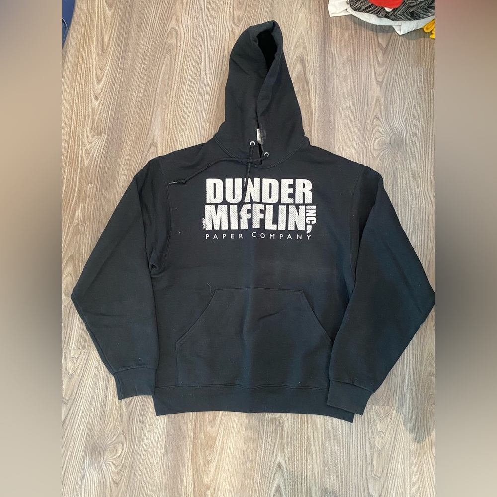 The Office inspired black hoodie size medium